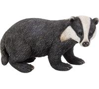 Real Life Woodland Badger | Decorazione per casa o giardino in resina resistente al gelo altamente dettagliata | XRL-BADG-D