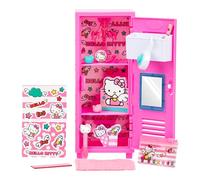 Real Littles Hello Kitty® Micro Locker con Oltre 15 Piccole sorprese all'Interno! Personalizza e Decora Il Tuo armadietto e scopri la Vera cancelleria Hello Kitty® Micro Working