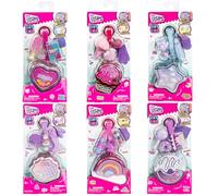 REAL LITTLES Piccole lattine | Viene fornito con solo 1 - vero metallo lattine con 4 adorabili ciondoli con micro scala vera cancelleria funzionante e ciondolo per etichetta borsa | 6 piccole scatole