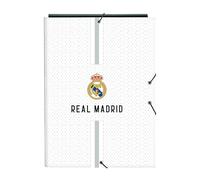 Ring Binder Real Madrid C.F. White Grey A4 26 X 33.5 X 2.5 Cm NUOVO