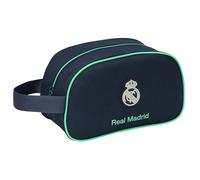Real Madrid 2a attrezzatura 25/26 - Borsa per scuola per bambini media con manico, borsa per bambini, adattabile al carrello, facile da pulire, comoda e versatile, qualità e resistenza, 26 x 12 x 15