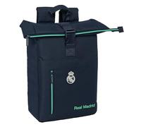 Real Madrid 2a squadra 25/26 - Zaino con patta per laptop da 15,6", ideale per diverse età, comodo e versatile, qualità e resistenza, 28 x 13 x 42 cm