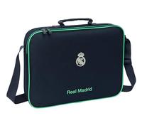REAL MADRID 2nd KIT 25/26 - Portafoglio extracurricolare, valigetta, borsa a tracolla, comodo e versatile, qualità e resistenza, 38x6x28 cm