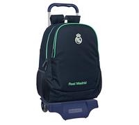 Real Madrid 2nd Team 25/26 - Zaino scuola con trolley, ideale per bambini di diverse età, comodo e versatile, qualità e resistenza, 33 x 15 x 43 cm