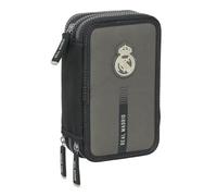 Real Madrid, 3a squadra, 24/25, astuccio scolastico, con 37 utensili inclusi, astuccio per bambini, ideale per bambini dai 5 ai 14 anni, comodo e versatile, qualità e resistenza, 12,5 x 5,5 x 19,5 cm,