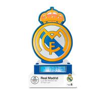 Real Madrid Hala Madrid 3d Alarm Clock Lamp Giallo Bambini