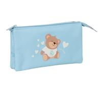 Real Madrid, astuccio per bambini, ideale per bambini in età scolastica, comodo e versatile, qualità e resistenza, 22 x 3 x 12 cm