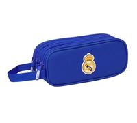 Real Madrid Astuccio triplo cerniera per bambini 5-14 anni 21x7x8,5 cm