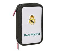 Real Madrid Attrezzature 26/27 - Astuccio scolastico per bambini, con 29 utensili inclusi, ideale per bambini da 5 a 14 anni, comodo e versatile, qualità e resistenza, 12,5 x 4 x 19,5 cm