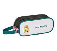 Real Madrid Attrezzature 26/27 - Astuccio triplo cerniera, ideale per bambini dai 5 ai 14 anni, comodo e versatile, qualità e resistenza, 21 x 7 x 8,5 cm