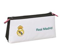 Real Madrid Attrezzature 26/27 - Beauty case scuola per bambini, con cerniera semplice, ideale per bambini di diverse età, comodo e versatile, qualità e resistenza, 22 x 8 x 10 cm