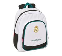 Real Madrid Attrezzature 26/27 - Zaino Safta per bambini, ideale per bambini di diverse età, comodo e versatile, qualità e resistenza, 28 x 10 x 34 mm