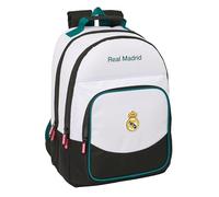 Real Madrid Attrezzature 26/27 - Zaino Safta Scuola, Zaino, ideale per bambini di diverse età, comodo e versatile, qualità e resistenza, 32 x 16 x 42 cm