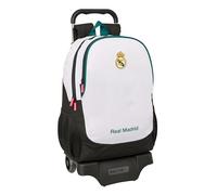 Real Madrid Attrezzature 26/27 - Zaino scuola con carrello, ideale per bambini di diverse età, comodo e versatile, qualità e resistenza, 33 x 15 x 43 cm