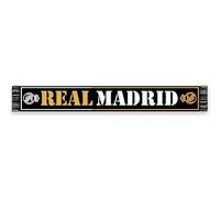 Real Madrid Bufanda Telar Nº26 - Color Negro, Dorado y Blanco