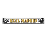 Real Madrid Bufanda Telar Nº27 - Color Blanco, Negro y Dorado