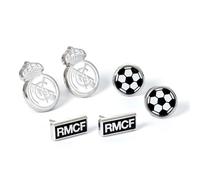 Real Madrid Cf Orecchino a Lobo Set, Compleanno, Natale, Regalo, Ufficiale Merce