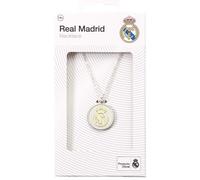 Real Madrid CF Scudo Argento Ciondolo Con Catena