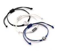 Real Madrid CF Set Bracciali Amicizia Ufficiale Regalo Compleanno Nuovo