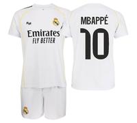 Real Madrid Conjunto Infantil 1a Equipación 25-26 Camicia Unisex 10 anni Mbappe