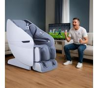REAL MADRID | ELITE PRO Limited Edition Poltrona Massaggio 4D Ufficiale del Real Madrid | Gravità Zero Totale | Pressoterapia | Scansione Corpo con IA | Treno Massaggio SL da 135 cm | Bluetooth |