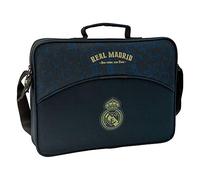 Real Madrid F.C. 611934385, Bagaglio a Mano Ragazzi, Nero, 38cm x 28cm x 6cm