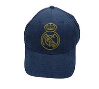 Real Madrid FC Rm3go20 Cappello Blu/Oro Acciaio con Griglia Adulto, Regolabile Cowboy 2019 2020 Unisex Taglia Unica