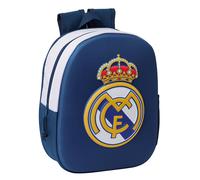 Real Madrid FC Zaino Bambini 3D Blu/Bianco Club Crest 100% Official Merchandise