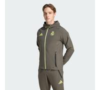 adidas Performance - Real Madrid Tiro 25 Competition - Giacca da trasferta riflettente grigio utility / giallo semi ghiacciato 3XL