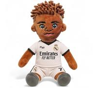 Real Madrid Peluche ufficiale Vini Jr. e Uniforme 2024/25, ideale per fan e collezionisti.