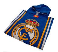 Real Madrid Poncho Playa Algodon de, Asciugamano per Il Tempo Libero e Lo Sportwear Bambini Gioventù Unisex, Multicolore (Multicolore), Taglia Unica