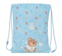 Real Madrid PRESCUCOLAR - Zaino a sacco piatto per bambini, ideale per bambini di diverse età, comodo e versatile, qualità e resistenza, 26 x 34 cm