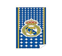 Real Madrid RM171155 - Asciugamani blu, 70 x 140 cm