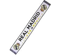 Real Madrid Sciarpa Loom 14 Champions 140 x 20 centimetri, bianco, Estandar