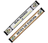 Real Madrid Sciarpa Tubolare Commemorativa delle 14 Coppe dei Campioni. 150x19 cm. Prodotto Ufficiale.