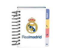 Real Madrid, set 26/27 - Blocco note A7, quaderni, ideale per bambini in età scolastica, comodo e versatile, qualità e resistenza, 7,4 x 10,5 cm