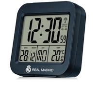 Real Madrid Stazione meteo compatta con orologio radio, sveglia