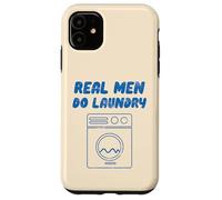 Real Men Do Laundry divertente Vintage Retro Stay Home Dad Life Custodia per iPhone 11