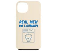 Real Men Do Laundry divertente Vintage Retro Stay Home Dad Life Custodia per iPhone 13