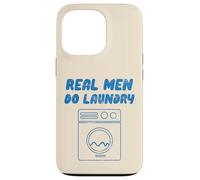 Real Men Do Laundry divertente Vintage Retro Stay Home Dad Life Custodia per iPhone 13 Pro