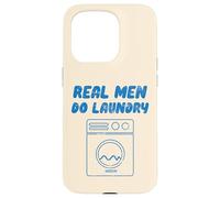 Real Men Do Laundry divertente Vintage Retro Stay Home Dad Life Custodia per iPhone 15 Pro