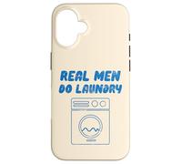 Real Men Do Laundry divertente Vintage Retro Stay Home Dad Life Custodia per iPhone 16