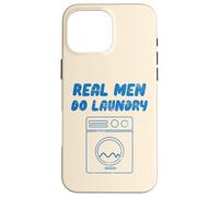 Real Men Do Laundry divertente Vintage Retro Stay Home Dad Life Custodia per iPhone 16 Pro Max