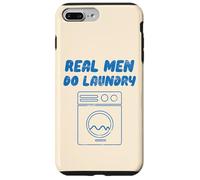 Real Men Do Laundry divertente Vintage Retro Stay Home Dad Life Custodia per iPhone 7 Plus/8 Plus