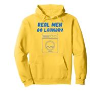 Real Men Do Laundry Divertente Vintage Retro Stay Home Dad Life Felpa con Cappuccio