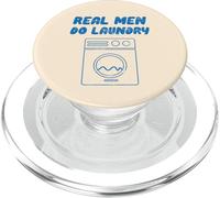 Real Men Do Laundry divertente Vintage Retro Stay Home Dad Life PopSockets PopGrip per MagSafe