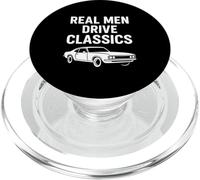 Real Men Drive Classics Funny Retro Car Citazione PopSockets PopGrip per MagSafe