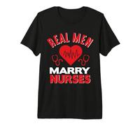 Real Men Mary Nurses Funny Nursing Nurse Maglietta Premium