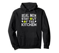Real Men Stay out of The Kitchen Felpa con Cappuccio