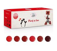 REAL NAILS PROFESSIONAL KIT CON 6 SMALTI SEMIPERMANENTE 12ML PARIS IN LOVE